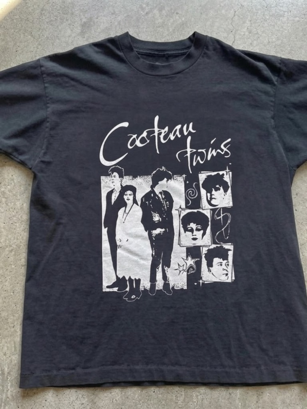 Black Graphic Tee - Band Logo Shirt